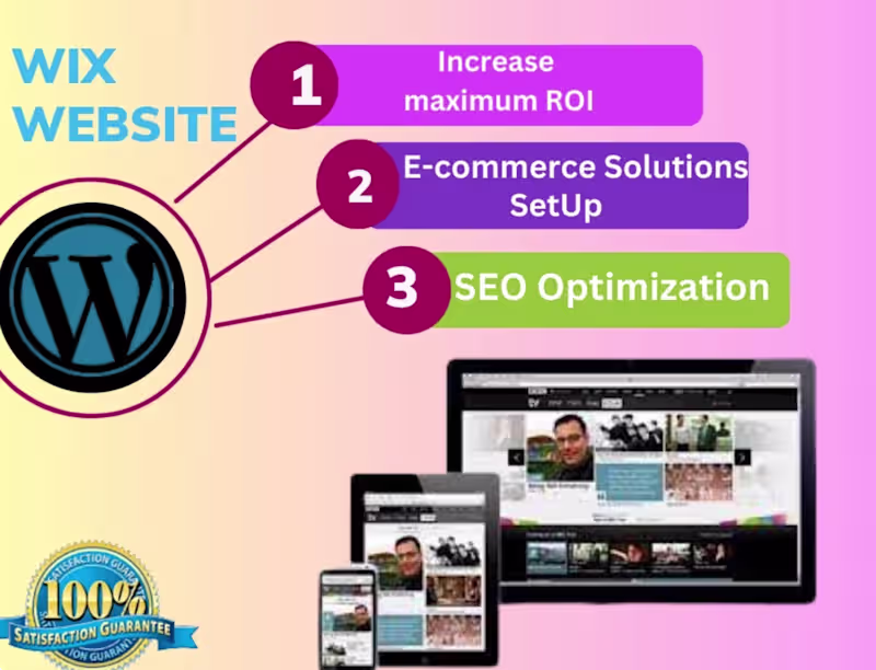 Cover image for Wix Studio Design, Wix Website Design Or Wix Website Redesign