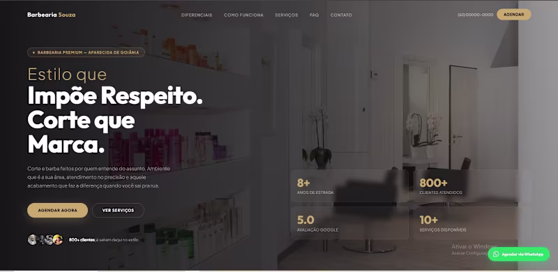 Cover image for HTML landing page built for