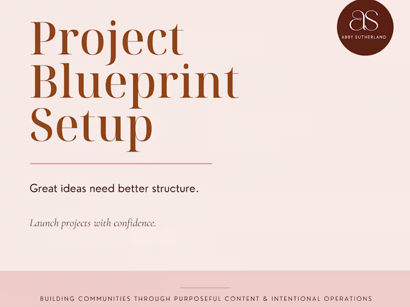 Cover image for Sample Project Overview