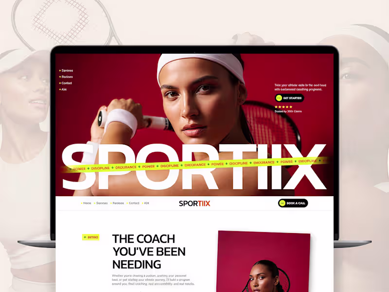 Cover image for Tennis Coach Website Design