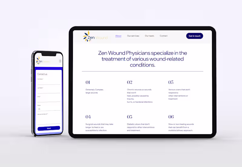 Cover image for Wix Studio Website for Wound Care Physician Network