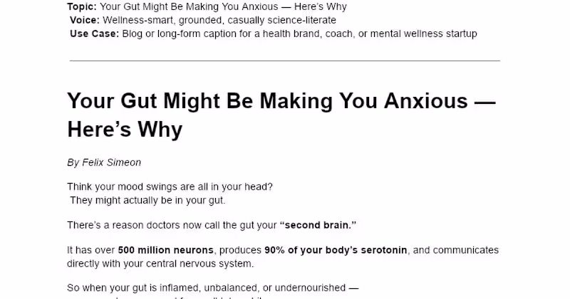 Cover image for Exploring the Gut-Brain Connection for Better Mental Health
