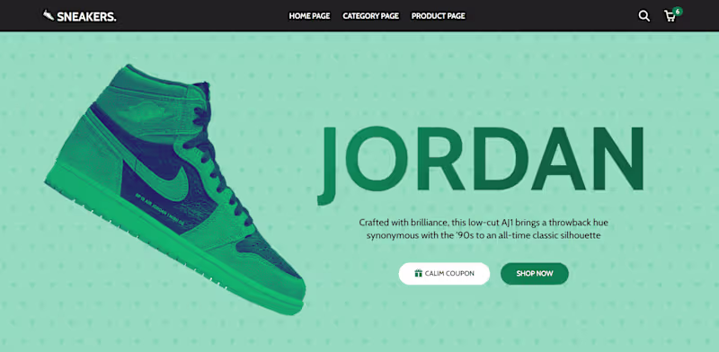 Cover image for  React Responsive Sneakers Store
