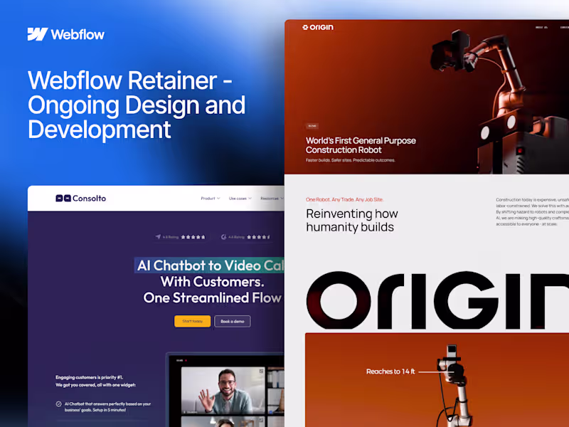 Cover image for Webflow Retainer — Ongoing Development