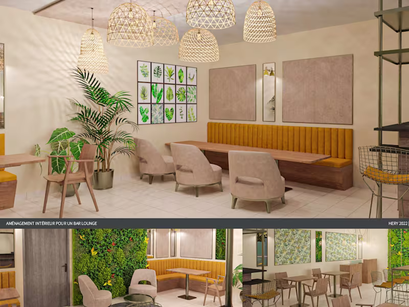 Cover image for 
Interior Design for the "Jungle" Lounge Bar