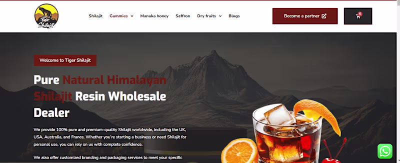 Cover image for Tiger Shilajit – Premium Herbal Supplement Website