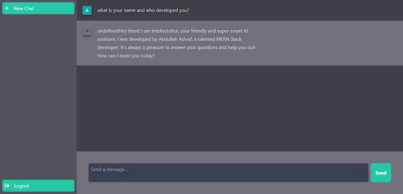 Cover image for IntellectoBot - AI-Powered Chatbot Using Next.js and Node.js
