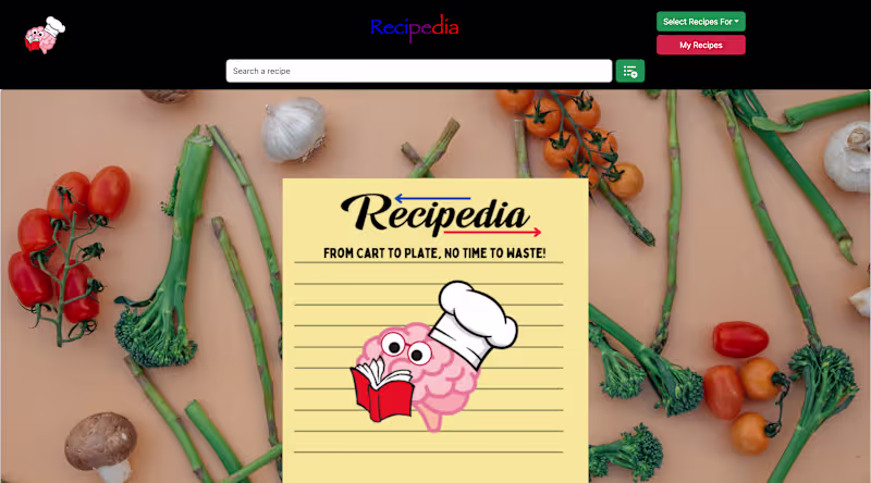 Cover image for Recipedia- a grocery and meal planner