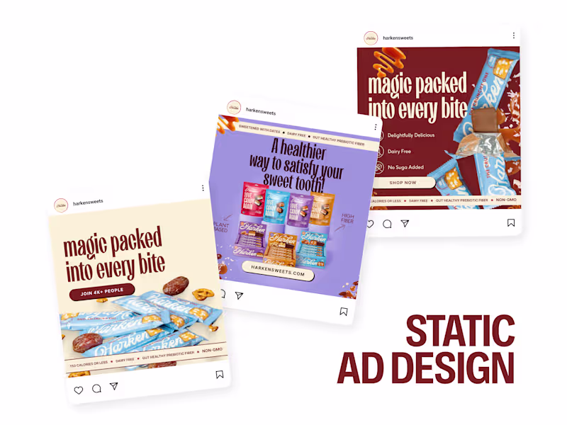 Cover image for Static Ad Design | DTC E-commerce Design
