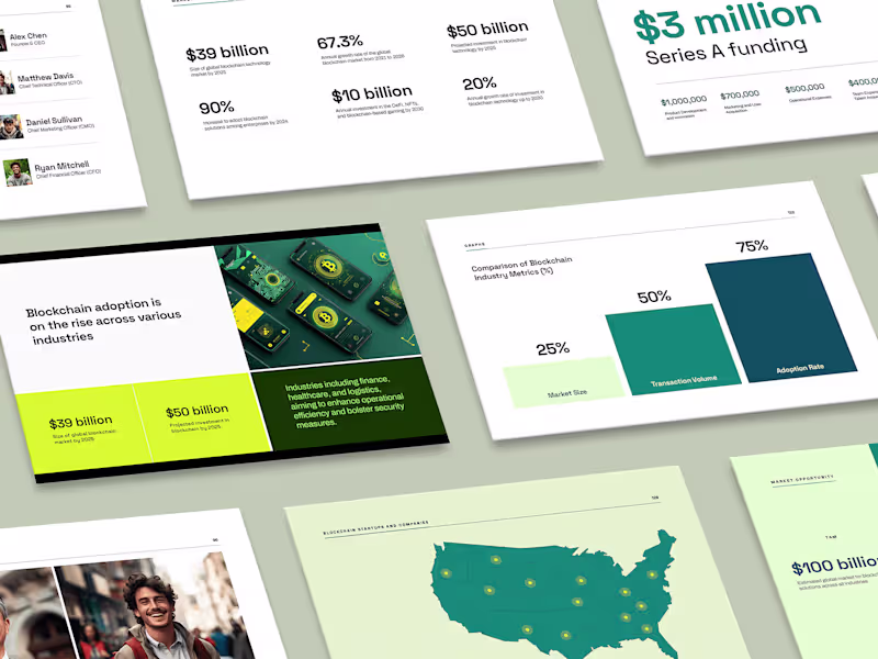 Cover image for Blockchain Startup Pitch Deck Template