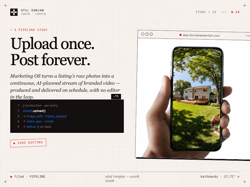 Cover image for Development of Marketing OS for Real Estate Video Automation