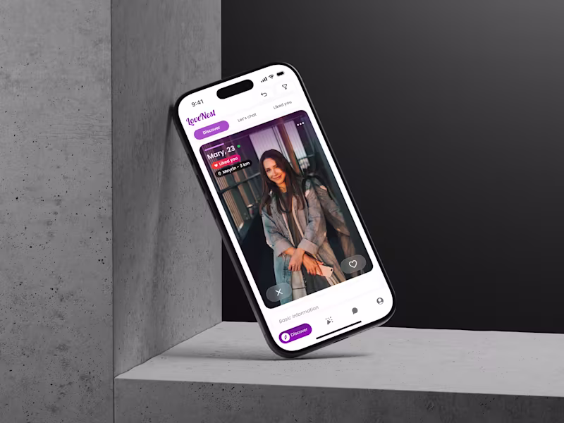 Cover image for Mobile App UI/UX Design & Development | Dating Platform
