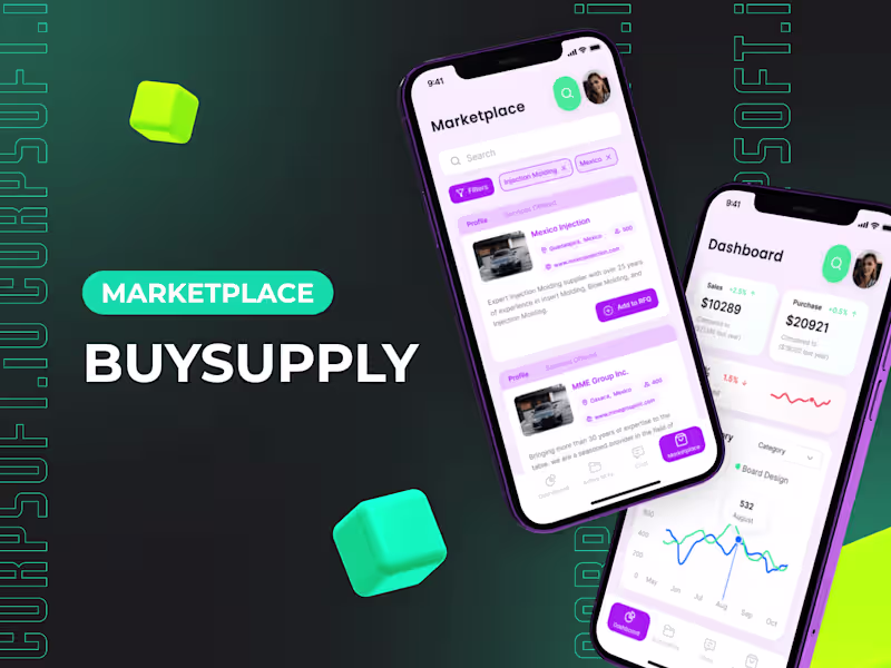Cover image for Multi-vendor marketplace mobile app overview