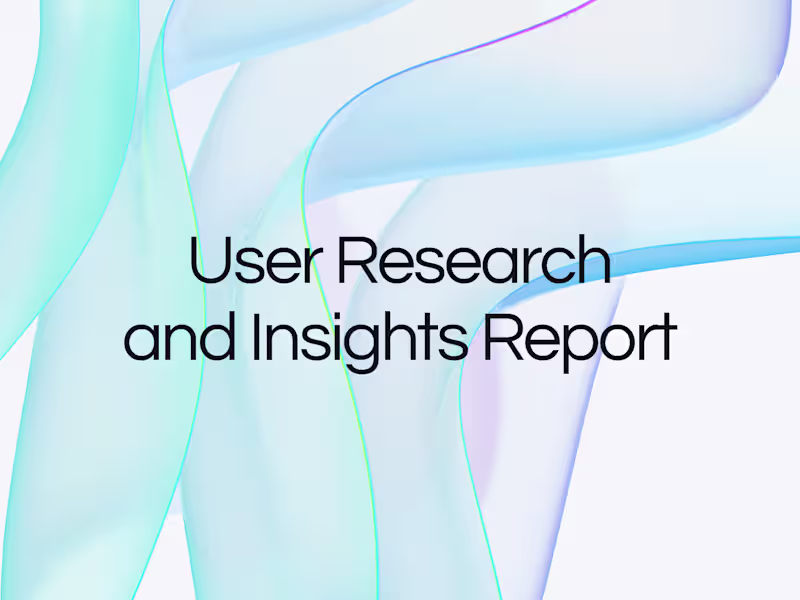 Cover image for User Research & Insights Report Package