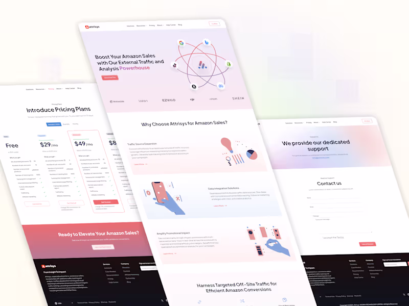 Cover image for Attrisys Website Design - Figma Design