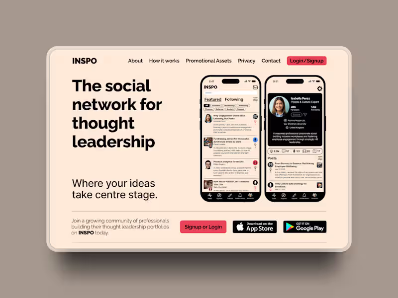 Cover image for Webflow Development for INSPO's New Website