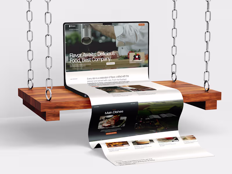 Cover image for Dinezo - Retail & E-Commerce Webflow Website.