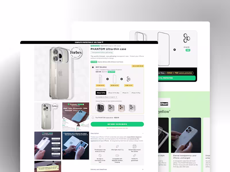 Cover image for Shop System | Landing Page in Replo with advanced features