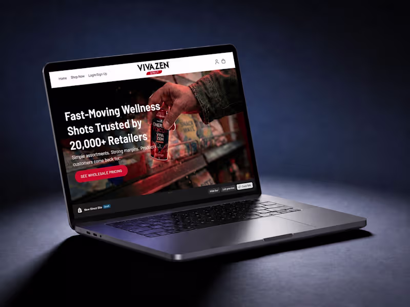 Cover image for Vivazen Direct Shopify Redesign for Sales Growth