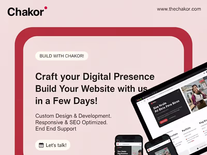 Cover image for Website Design & Development