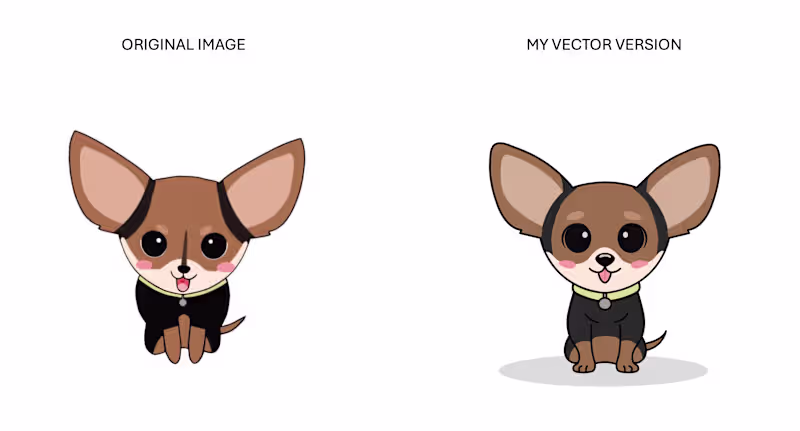 Cover image for Vector recreation of dog character