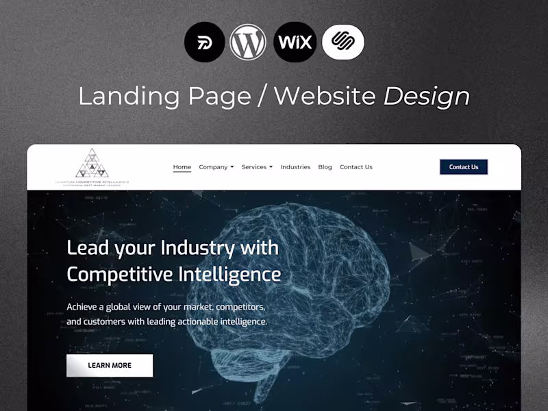 Cover image for Meta-Intel Dynamics • Website Design