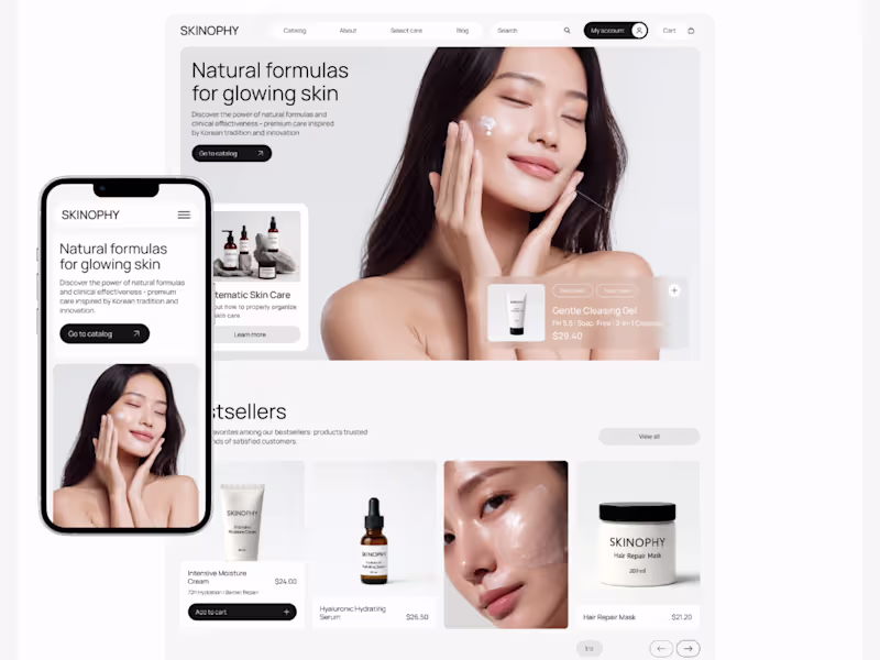 Cover image for Website UI/UX Design