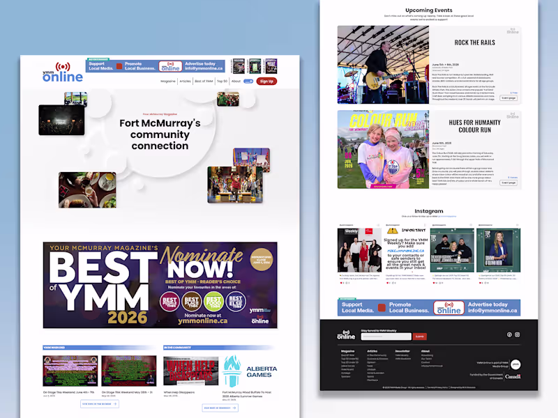 Cover image for Website for Online Magazine ✦