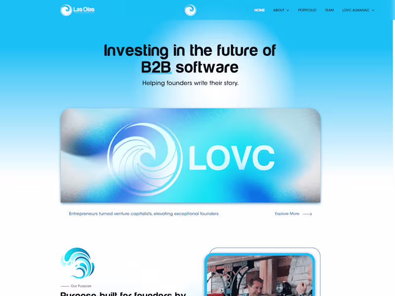 Cover image for Webflow Website For A Venture Capital Firm