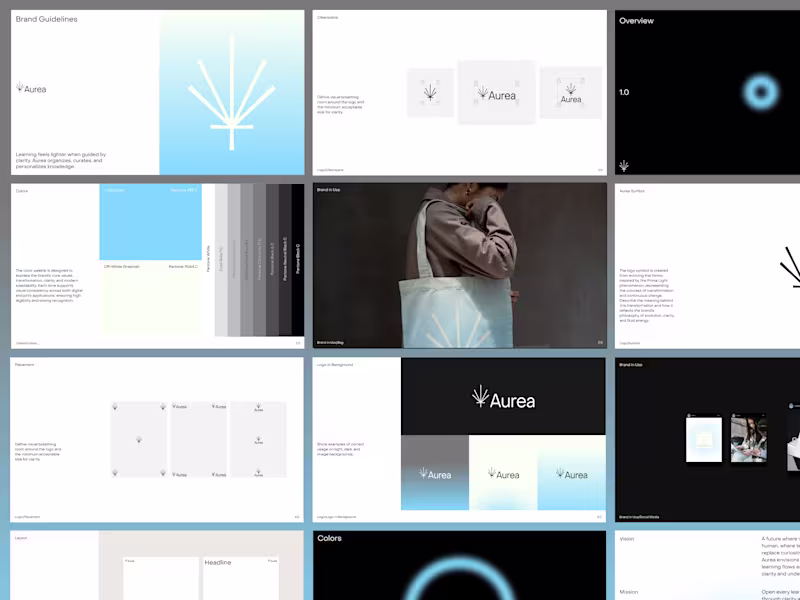 Cover image for AUREA - Brand Guidelines for a Personal AI Learning Curator