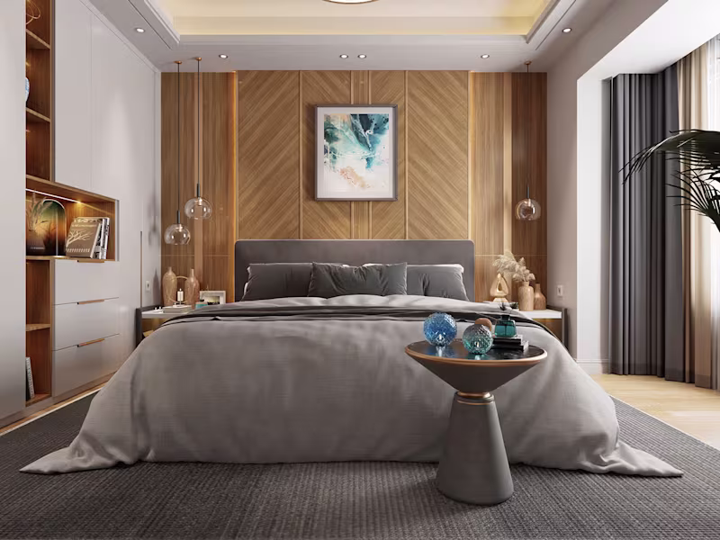 Cover image for Bedroom Interior design rendering 