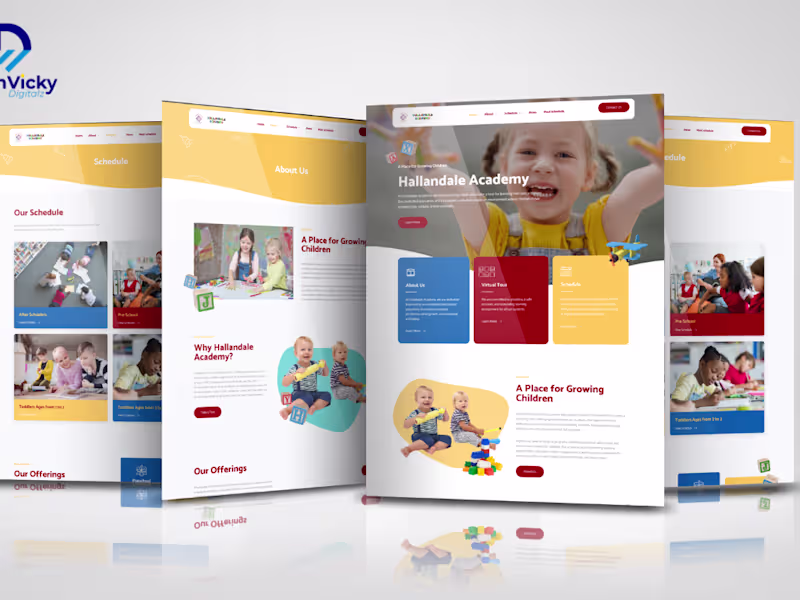 Cover image for Hallandale Academy: Early Childhood Education Platform