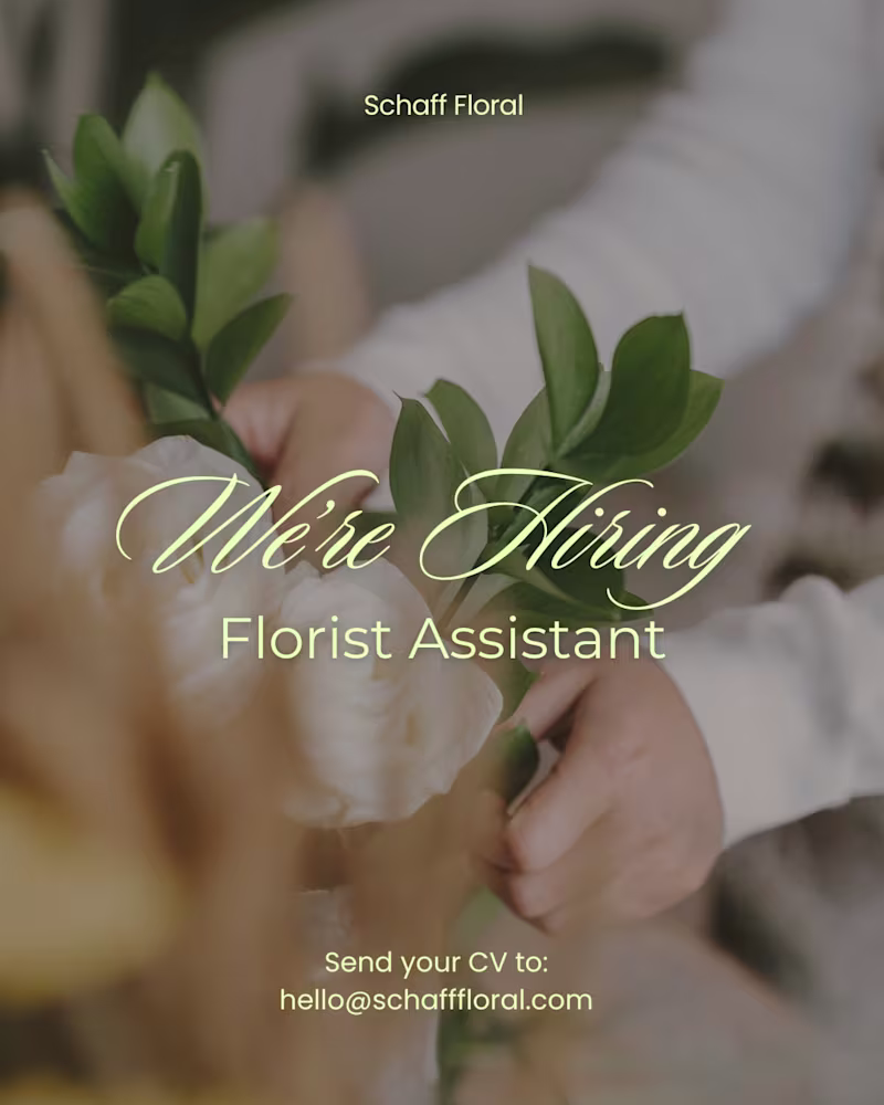 Cover image for Branded recruitment post developed to support small business...