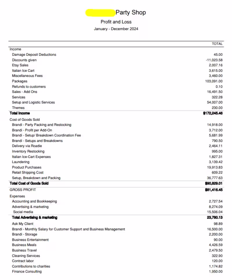 Cover image for Bookkeeping for an Event Management Company 2024