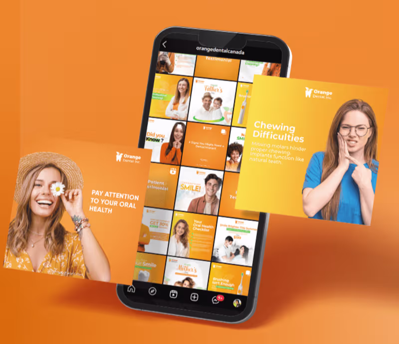 Cover image for Social Media Manager at Orange Dental Inc