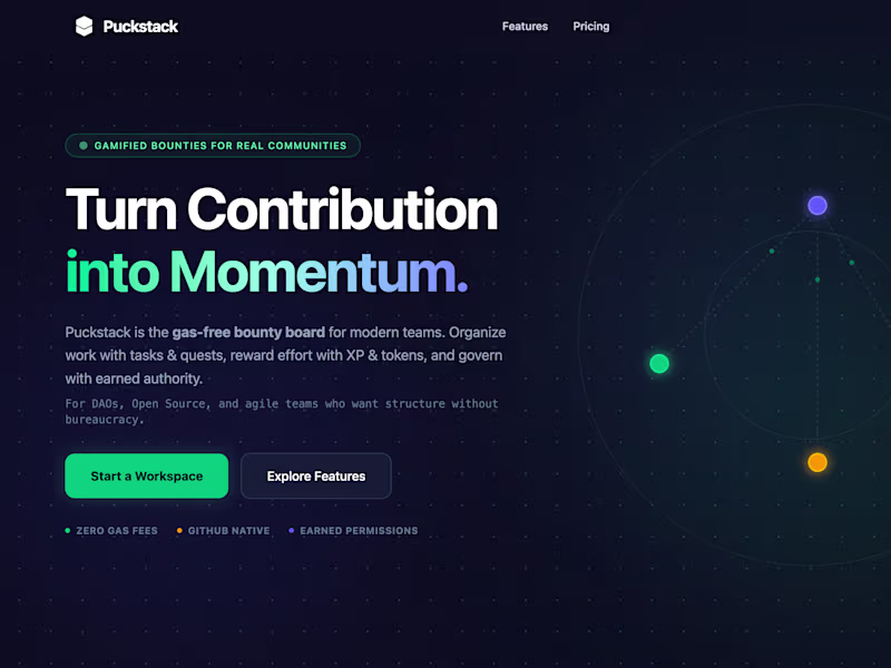 Cover image for Puckstack - Decentralized Task Coordination for Teams