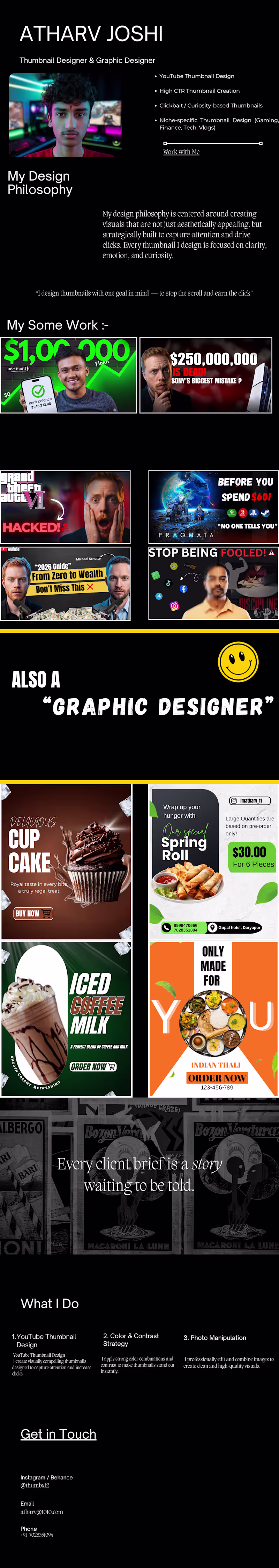 Cover image for Graphic Designing and thumbnail designing.