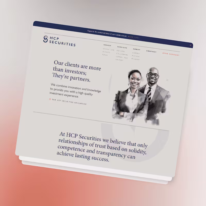 Cover image for HCP Securities Website Development