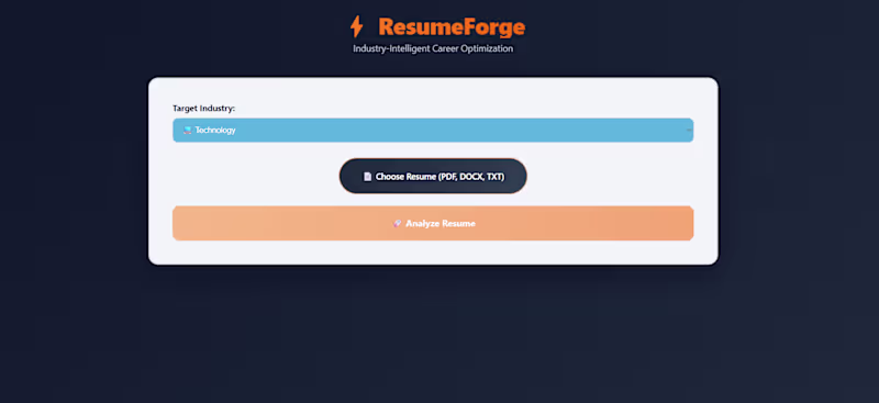 Cover image for AI Resume Analyzer - Industry-Specific Career Tool Link [htt...