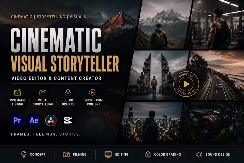 Cover image for Cinematic Reel Editing for Instagram & Brands