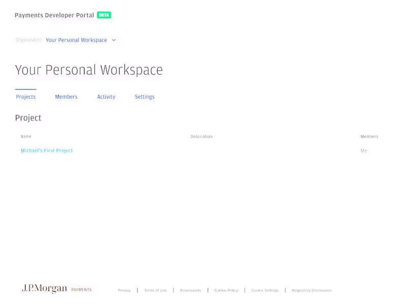 Cover image for JPMorgan Chase & Co. Developer Portal