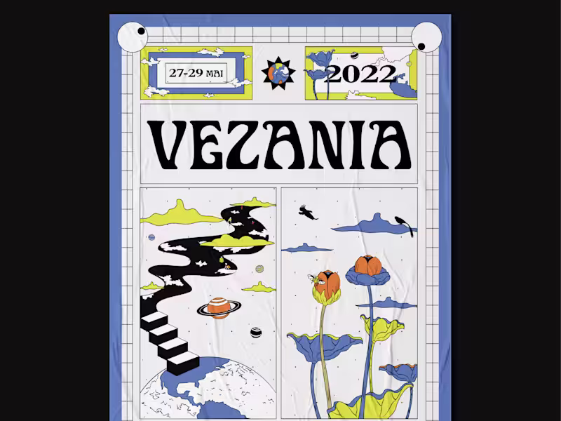 Cover image for Vezania (festival) - Visual identity 