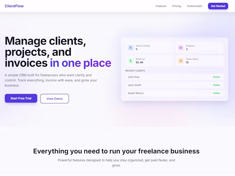 Cover image for A modern SaaS concept focused