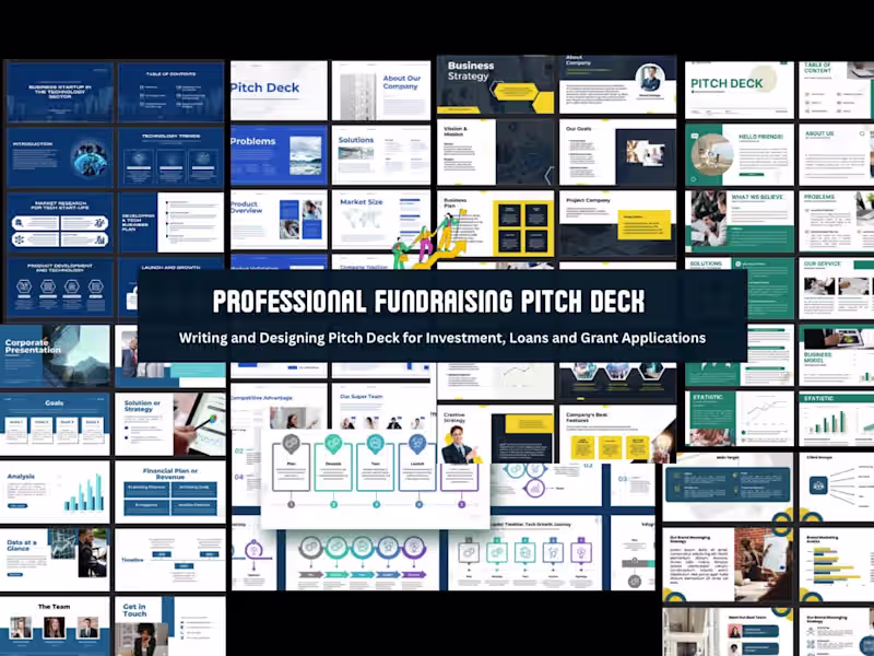 Cover image for Create infographic and visually appealing fundraising pitch deck