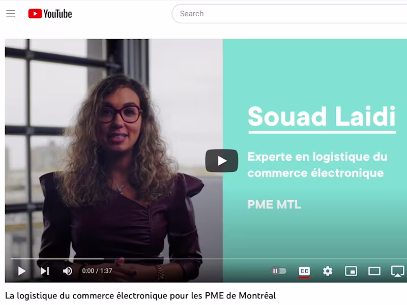 Cover image for La logistique du commerce électronique pour les PME de Montréal