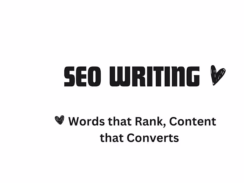 Cover image for Seo Writing Service - Upto 6000 Words of Professional Article