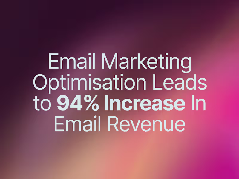 Cover image for Achieving 94% Year-over-Year Growth with Email Marketing