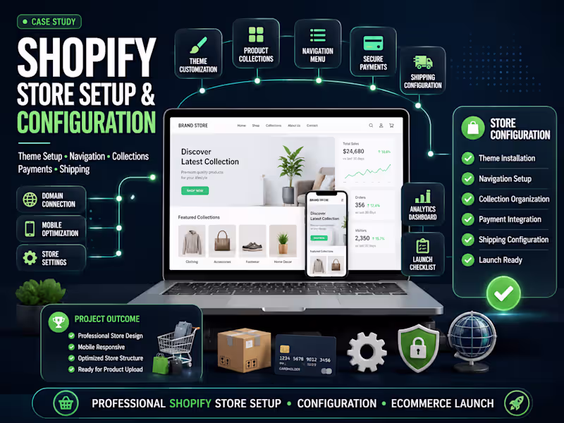 Cover image for Shopify Store Setup & Configuration