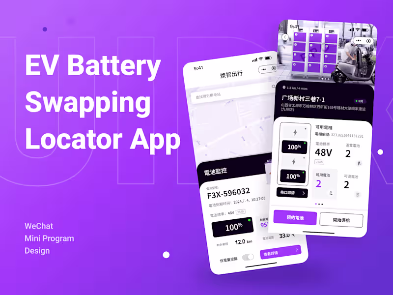 Cover image for IEV Battery Swapping Locator App