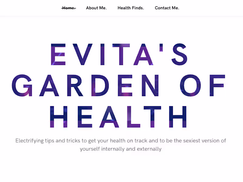 Cover image for Evita’s Garden of Health